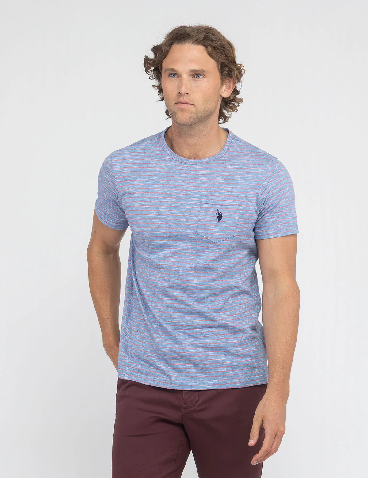 END ON END STRIPE SLUB JERSEY T-SHIRT - Image 6