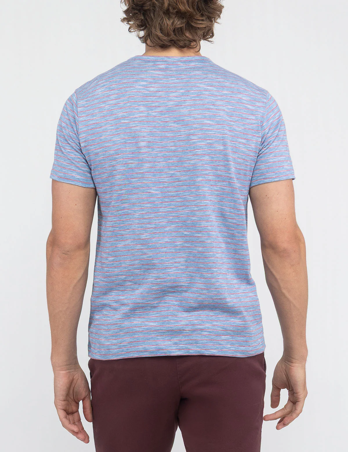 END ON END STRIPE SLUB JERSEY T-SHIRT - Image 8