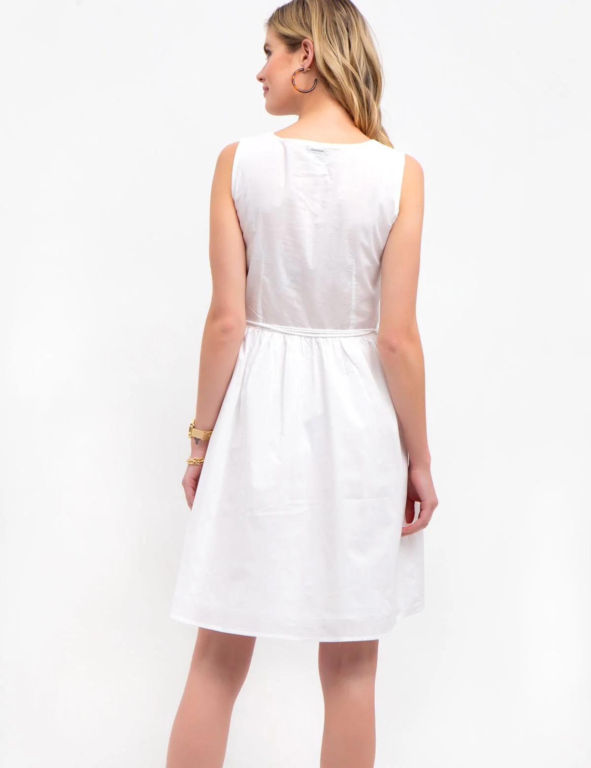 EYELET POPLIN DRESS - Image 4