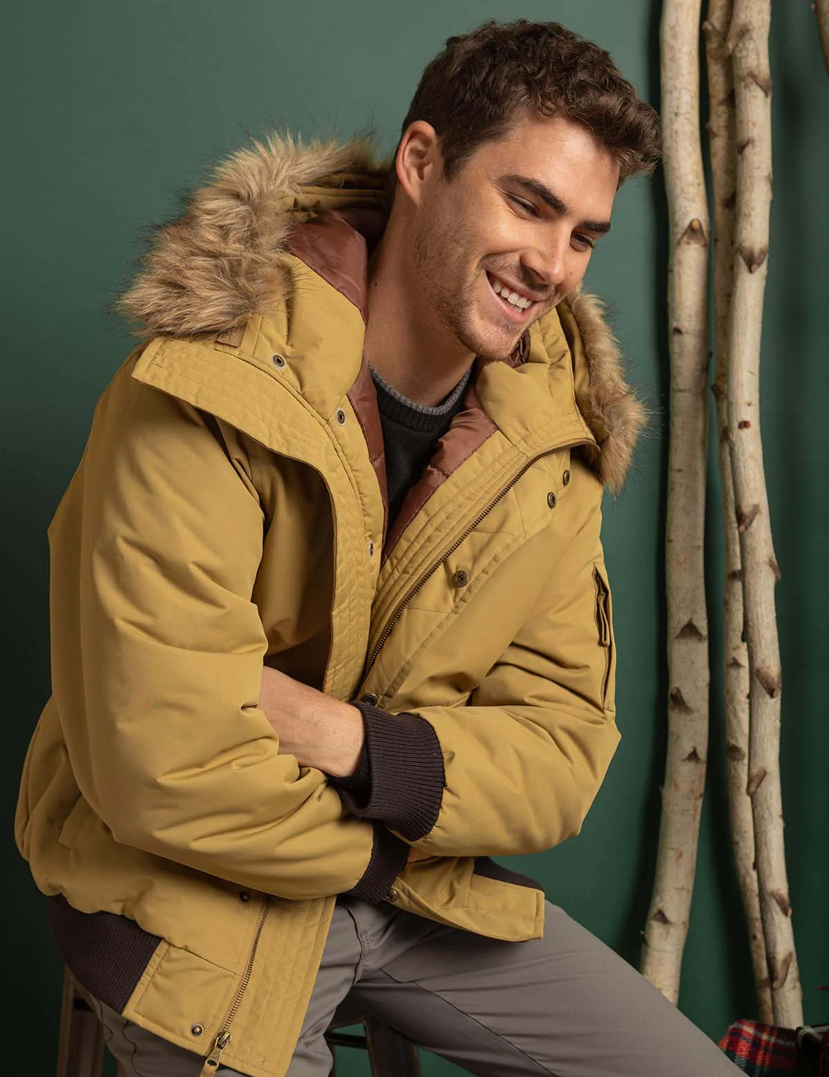 FAUX FUR HOODED SNORKEL JACKET - Image 6