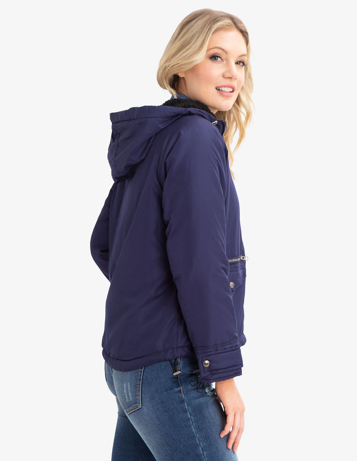 FLEECE LINED HOODED JACKET - Image 3