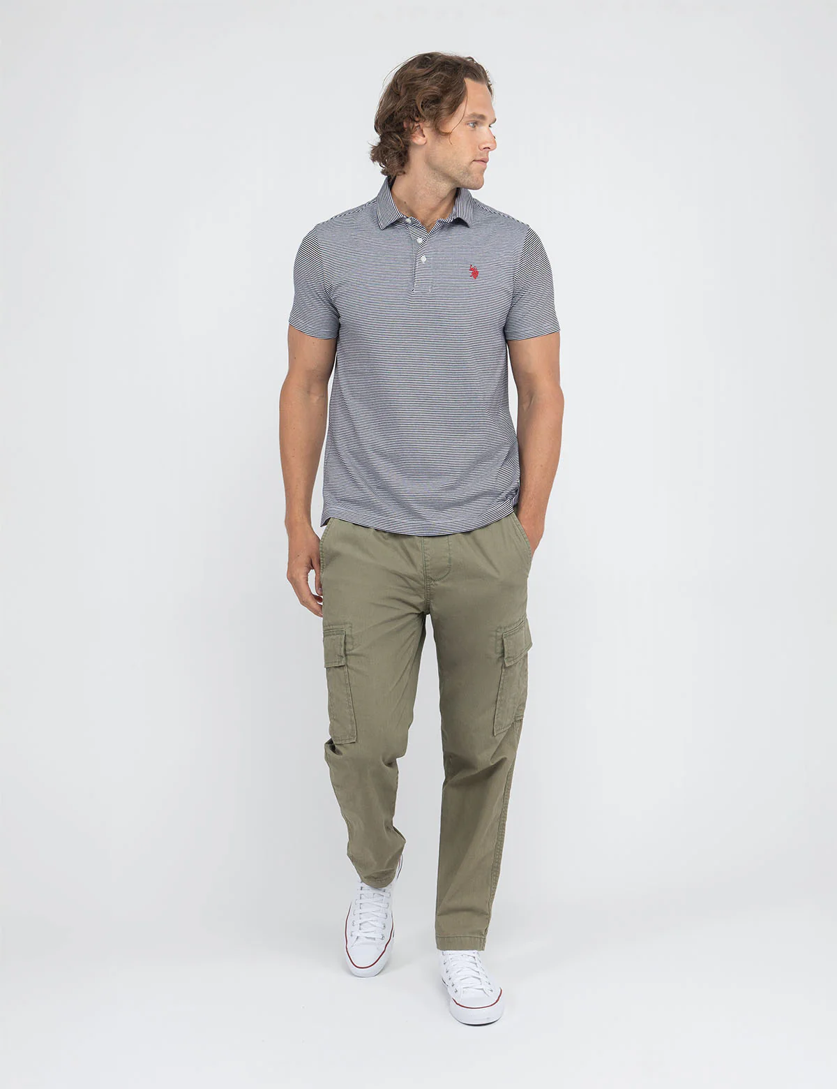 FEEDER STRIPE JERSEY POLO SHIRT