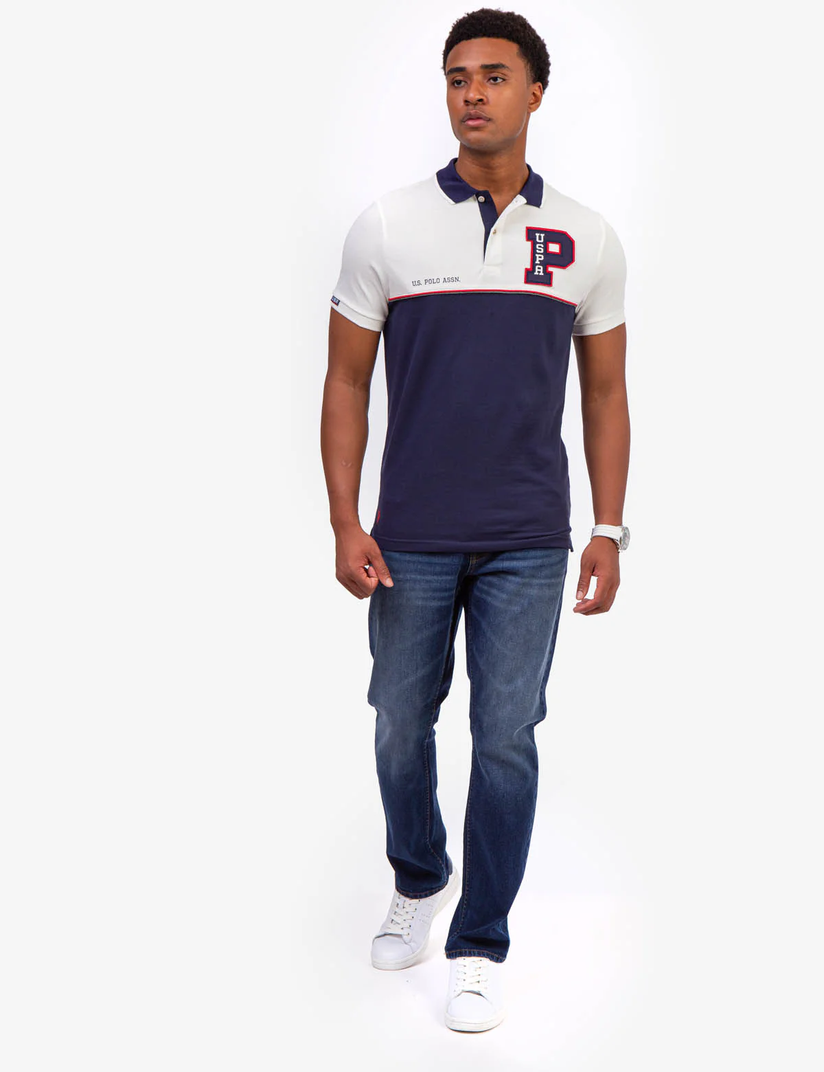 FELT PATCH COLORBLOCK POLO SHIRT - Image 2