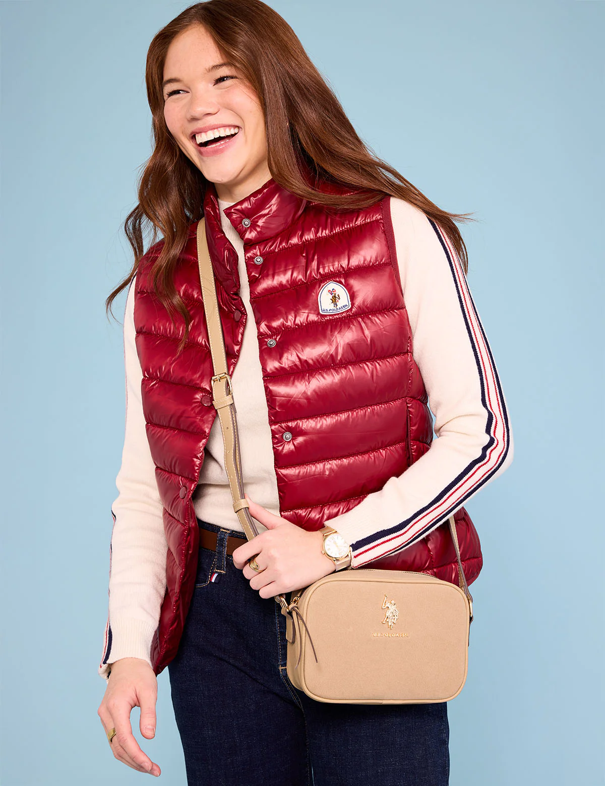 FELT PATCH SNAP PUFFER VEST - Image 2