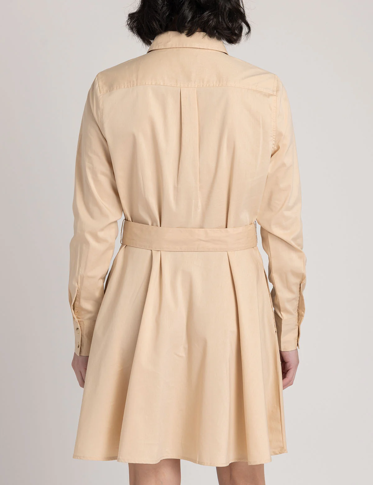 FIT AND FLARE POPLIN DRESS - Image 5