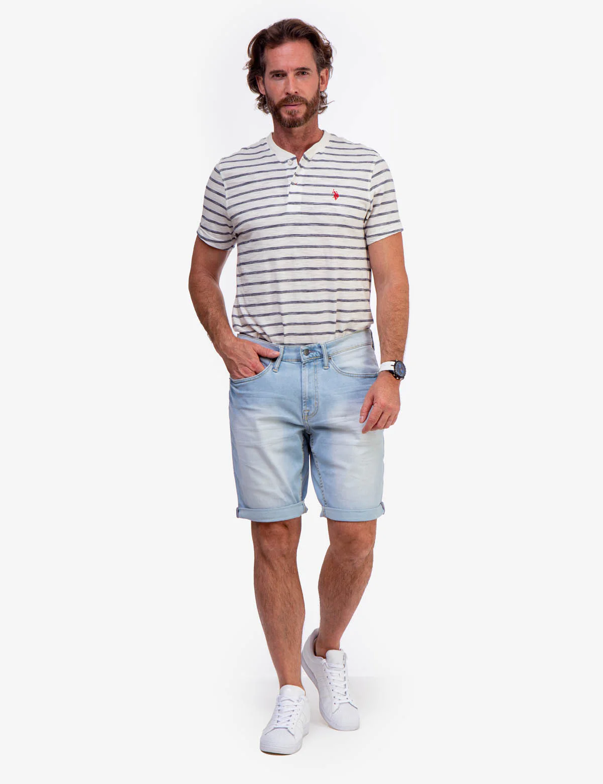 FIVE POCKET DENIM SHORT - Image 2