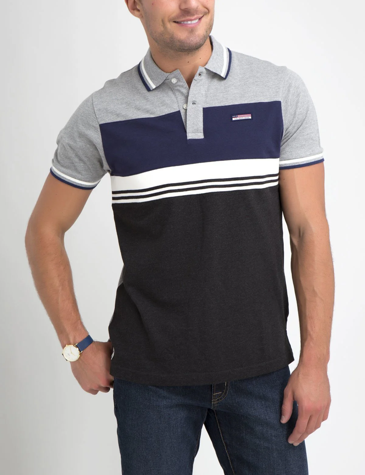 FLAG COLORBLOCK POLO SHIRT - Image 5