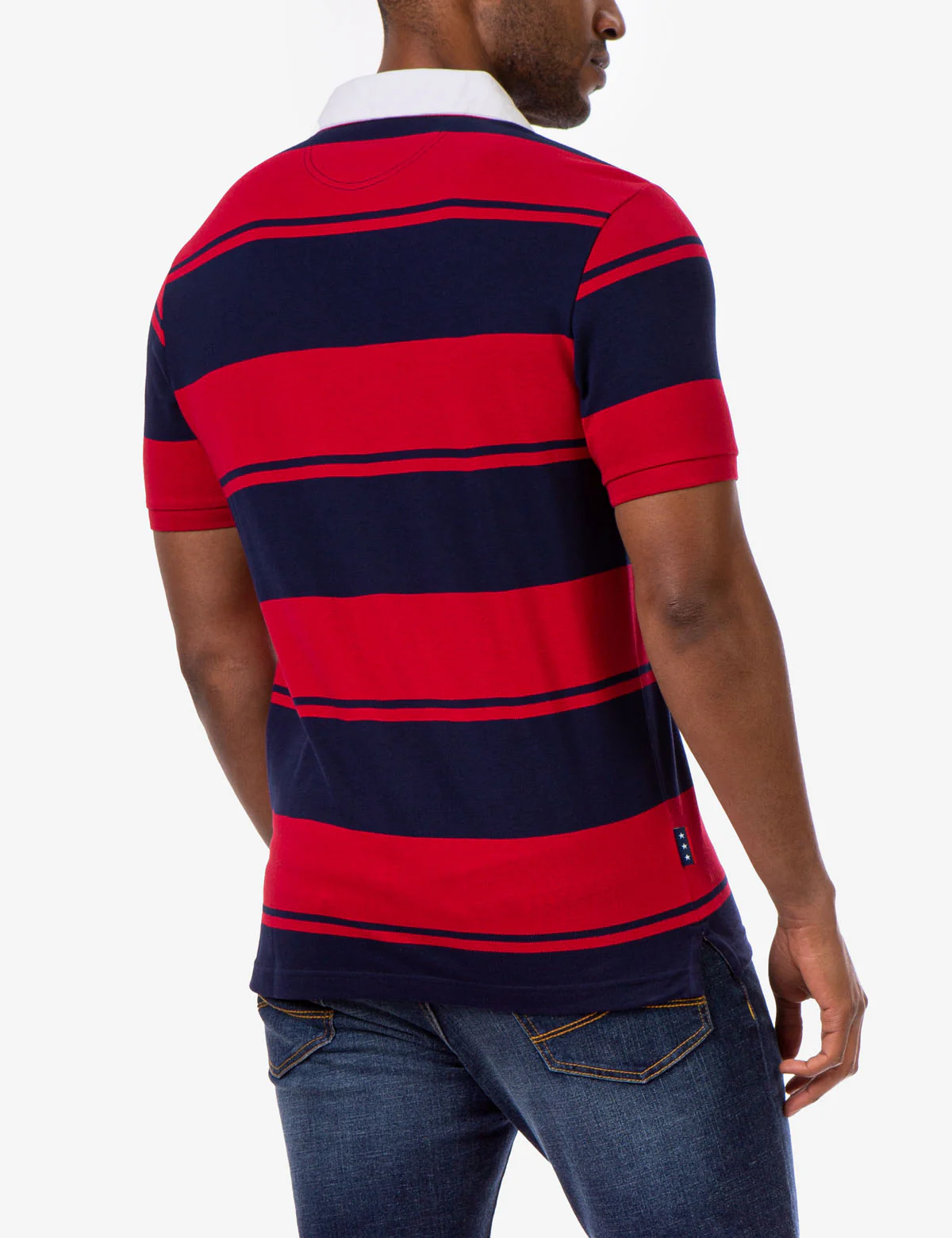 STRIPE FLAG PATCH POLO SHIRT - Image 11