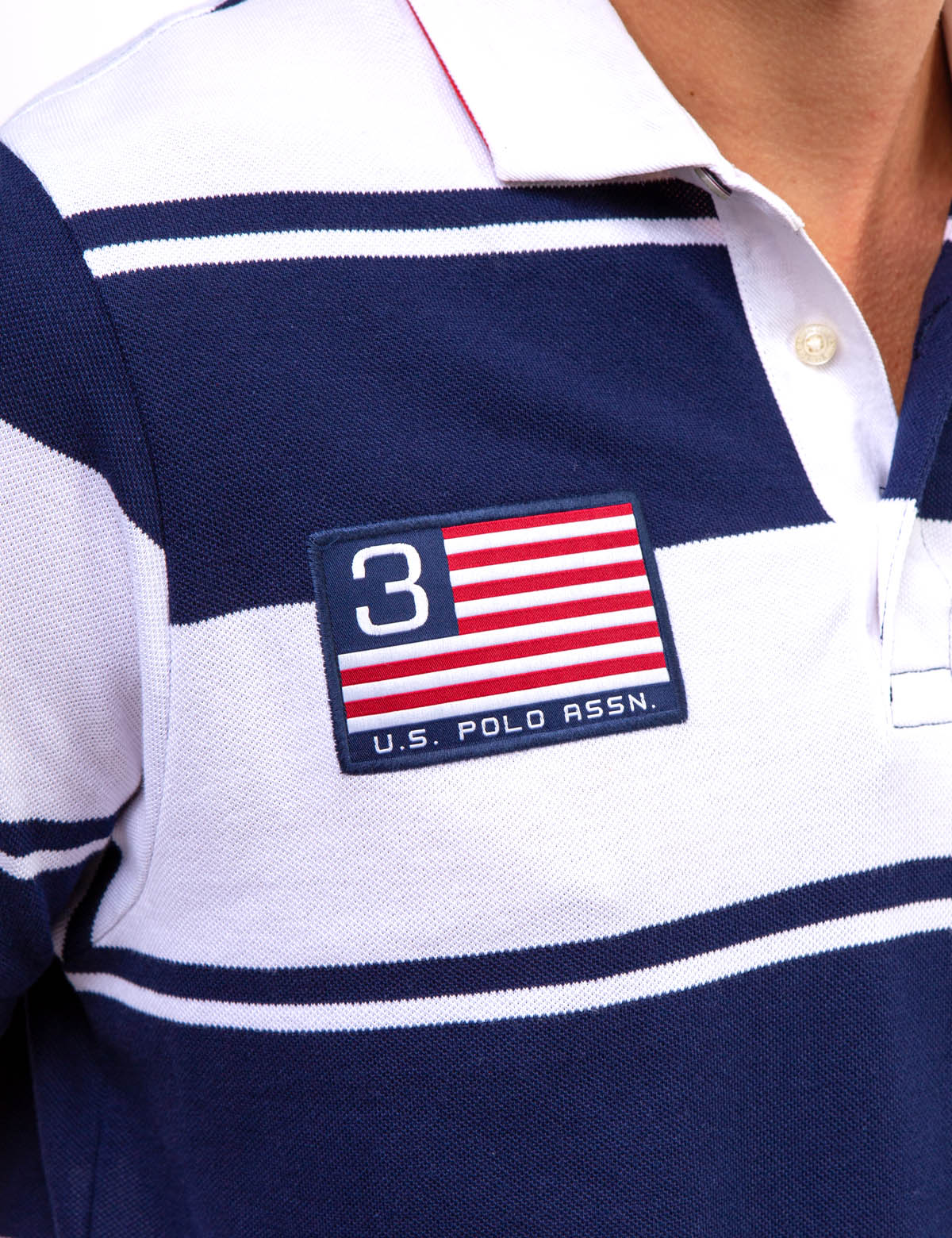 STRIPE FLAG PATCH POLO SHIRT - Image 5