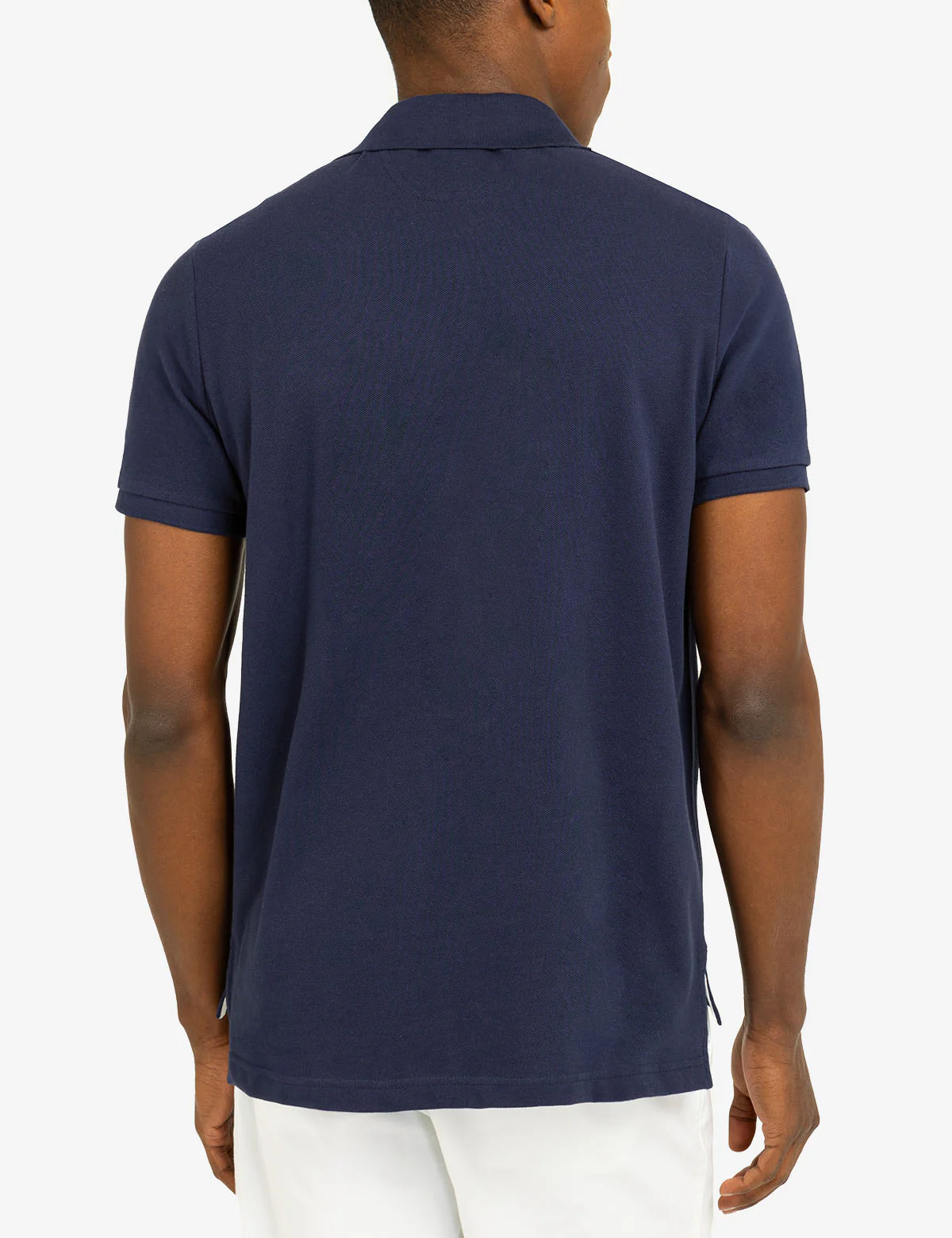FLAG PIQUE POLO SHIRT WITH UNDER COLLAR DETAIL - Image 12