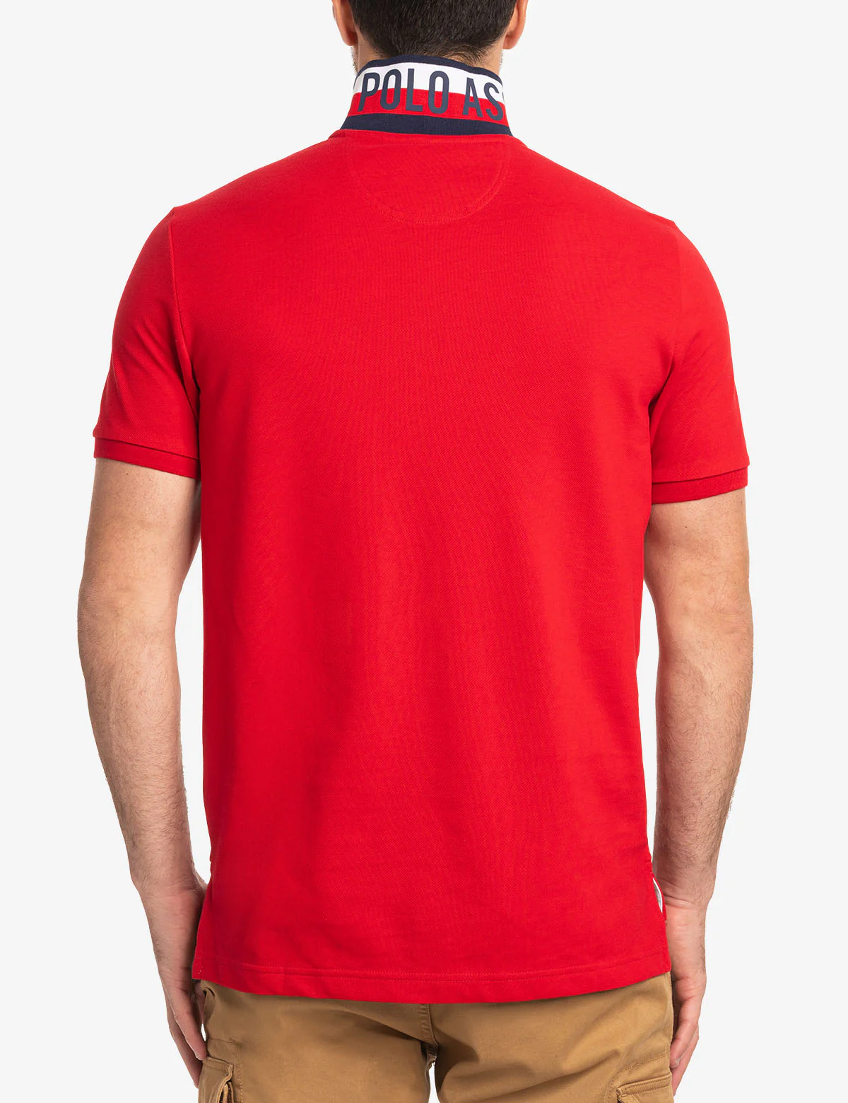 FLAG PIQUE POLO SHIRT WITH UNDER COLLAR DETAIL - Image 16