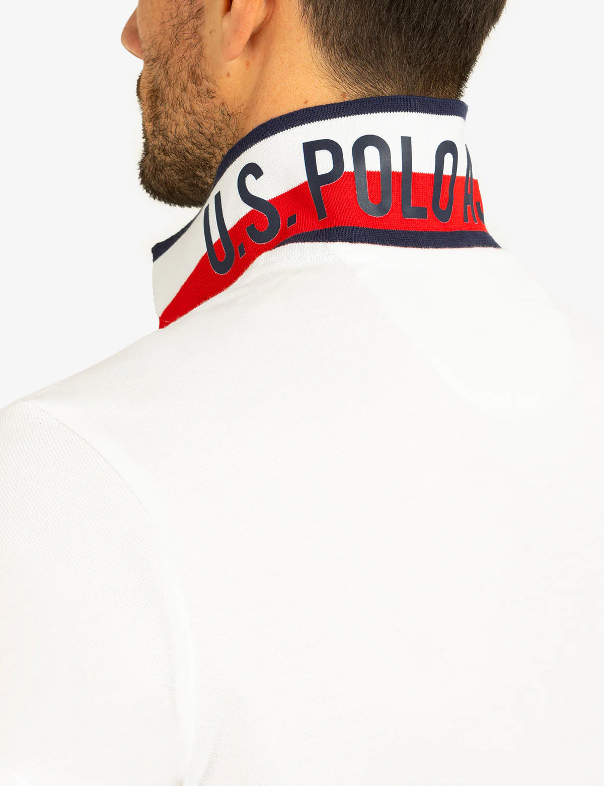 FLAG PIQUE POLO SHIRT WITH UNDER COLLAR DETAIL - Image 2