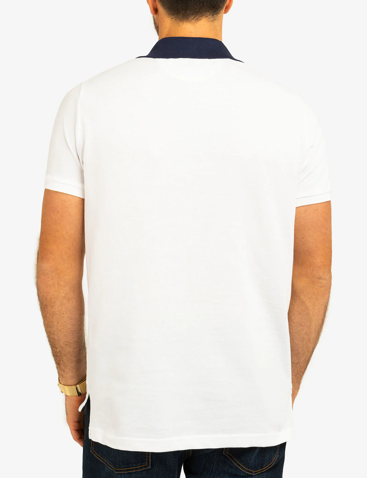 FLAG PIQUE POLO SHIRT WITH UNDER COLLAR DETAIL - Image 6