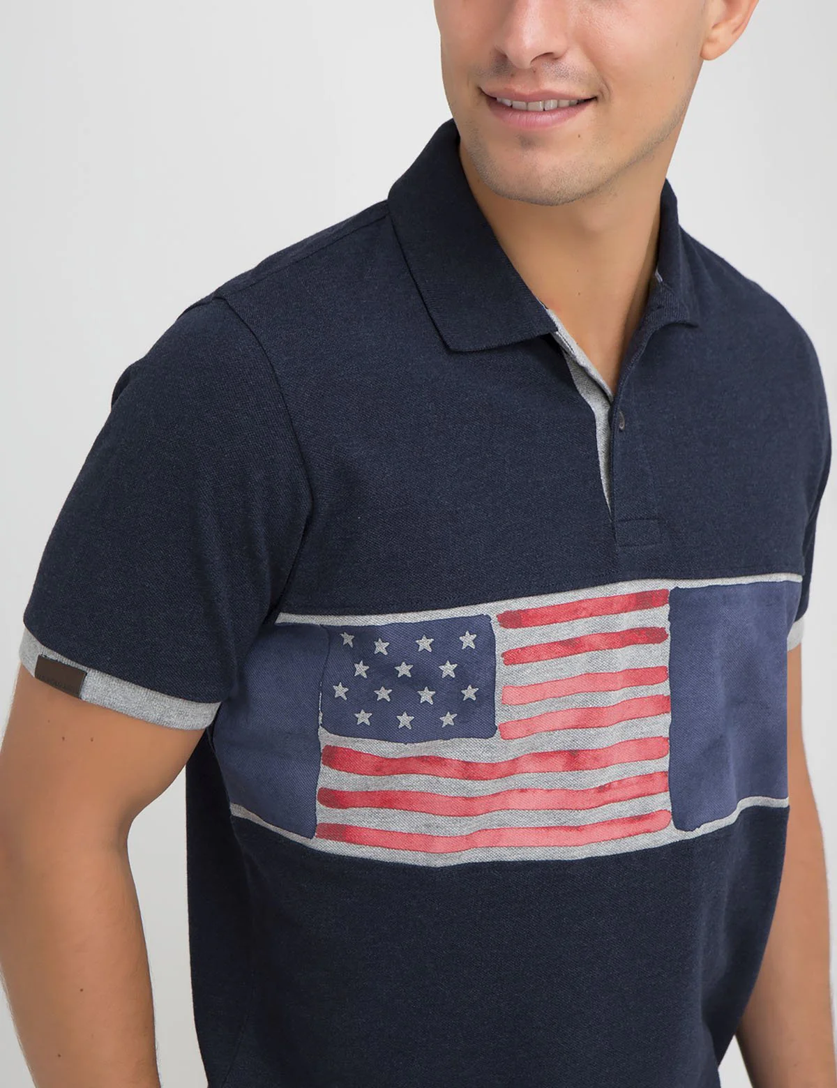 FLAG PRINT POLO SHIRT - Image 4
