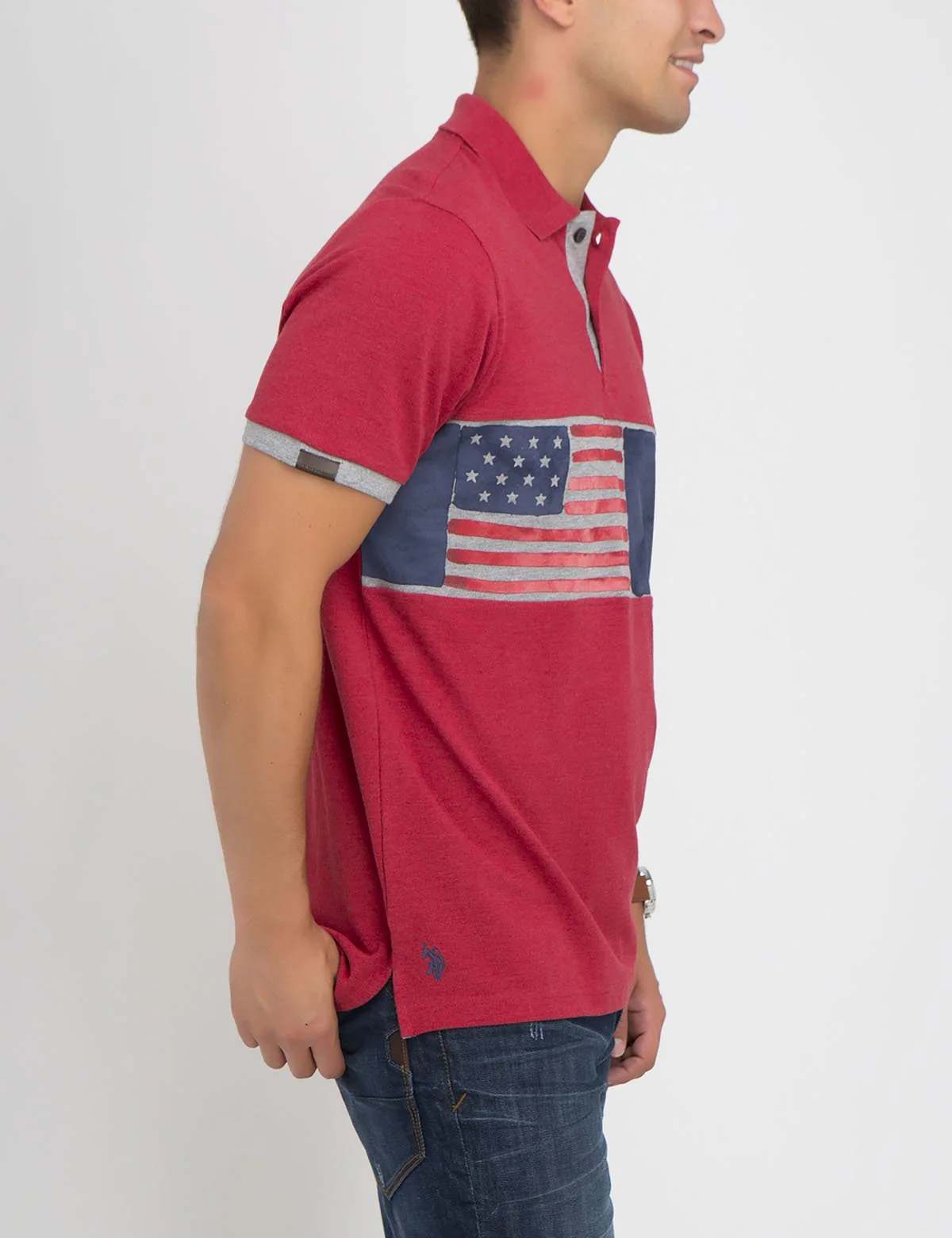 FLAG PRINT POLO SHIRT - Image 6