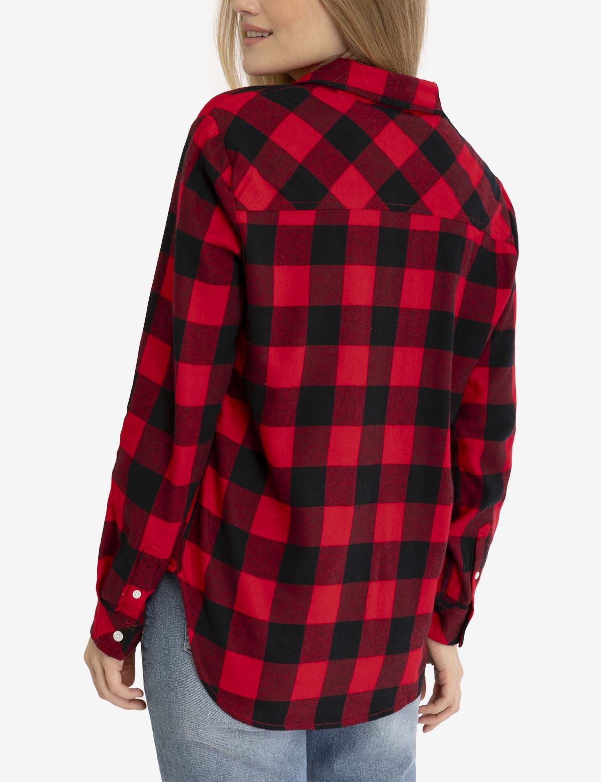 FLANNEL BUFFALO PLAID LONG SLEEVE SHIRT - Image 4