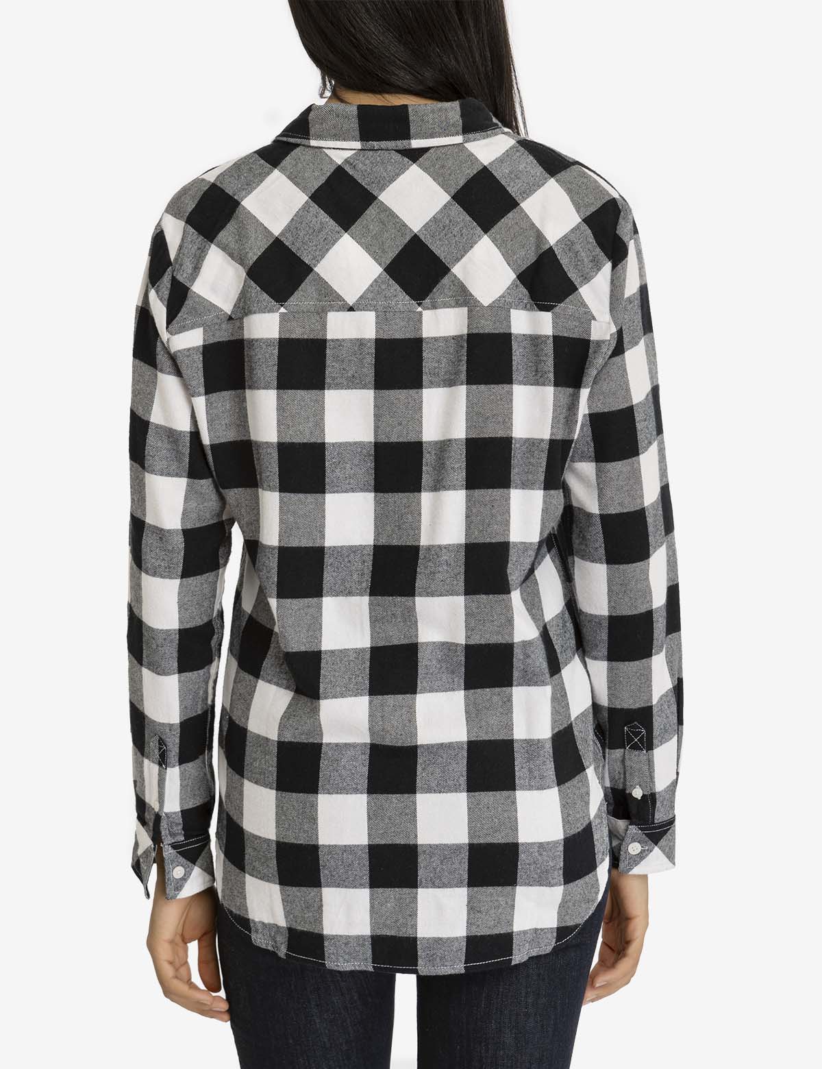 FLANNEL BUFFALO PLAID LONG SLEEVE SHIRT - Image 7