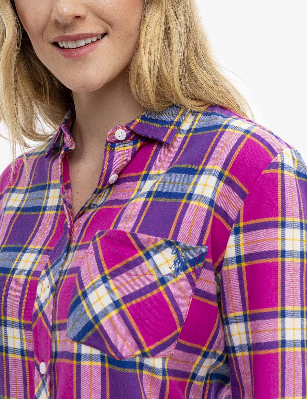 FLANNEL PLAID LONG SLEEVE SHIRT - Image 10