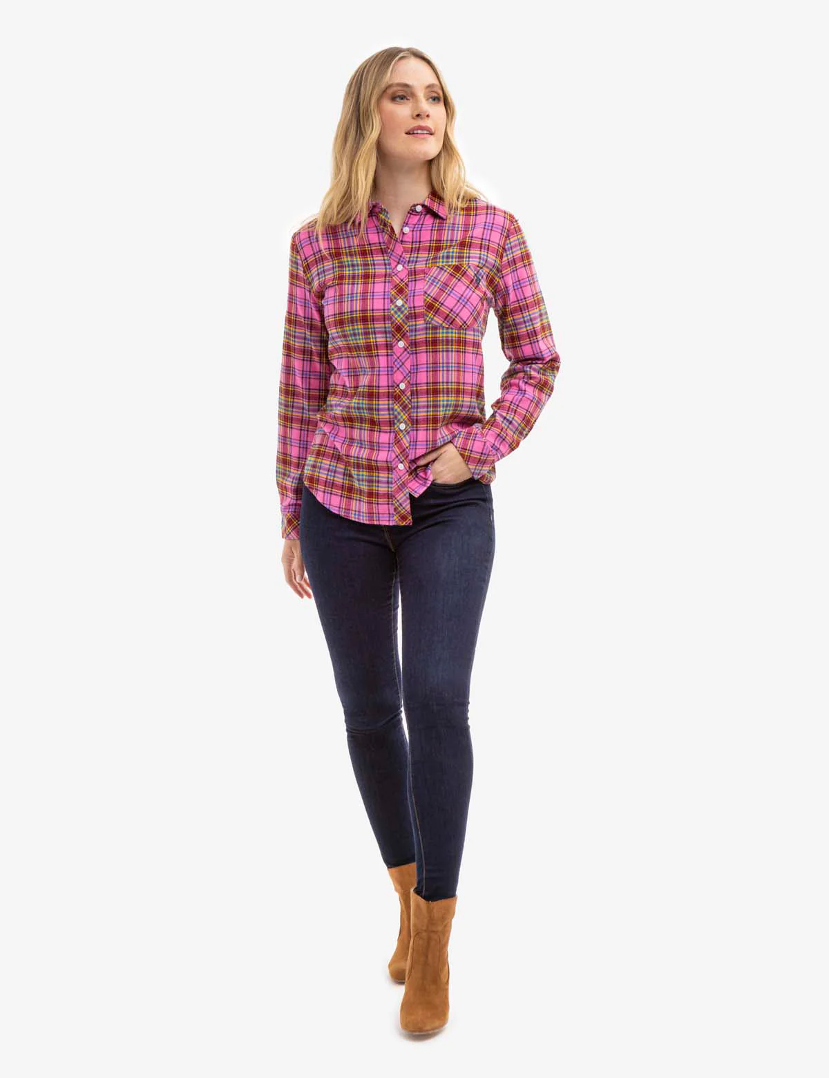 FLANNEL PLAID LONG SLEEVE SHIRT - Image 8
