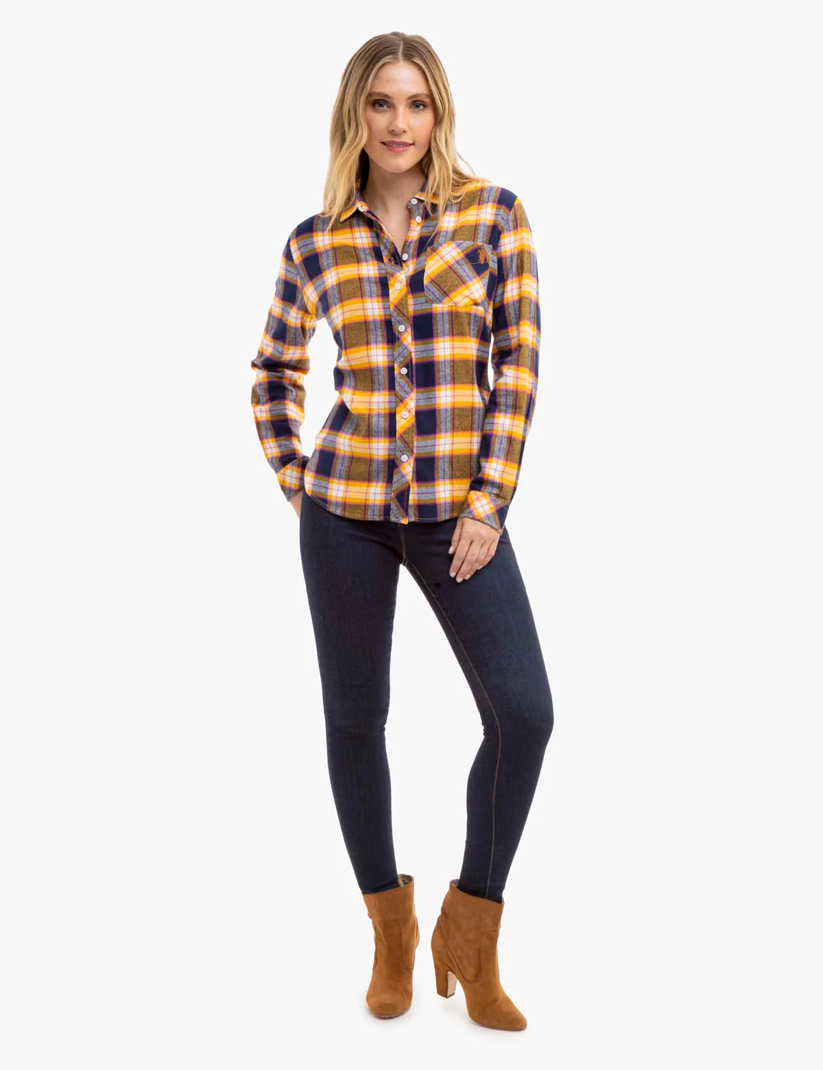 FLANNEL PLAID LONG SLEEVE SHIRT - Image 2