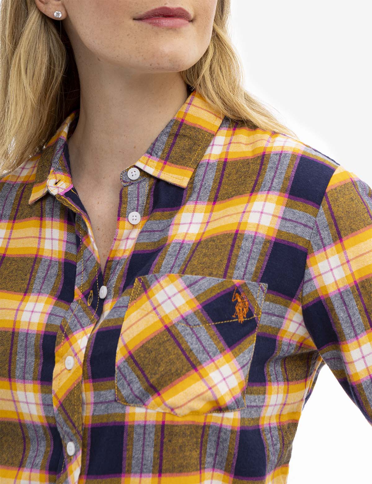 FLANNEL PLAID LONG SLEEVE SHIRT - Image 5