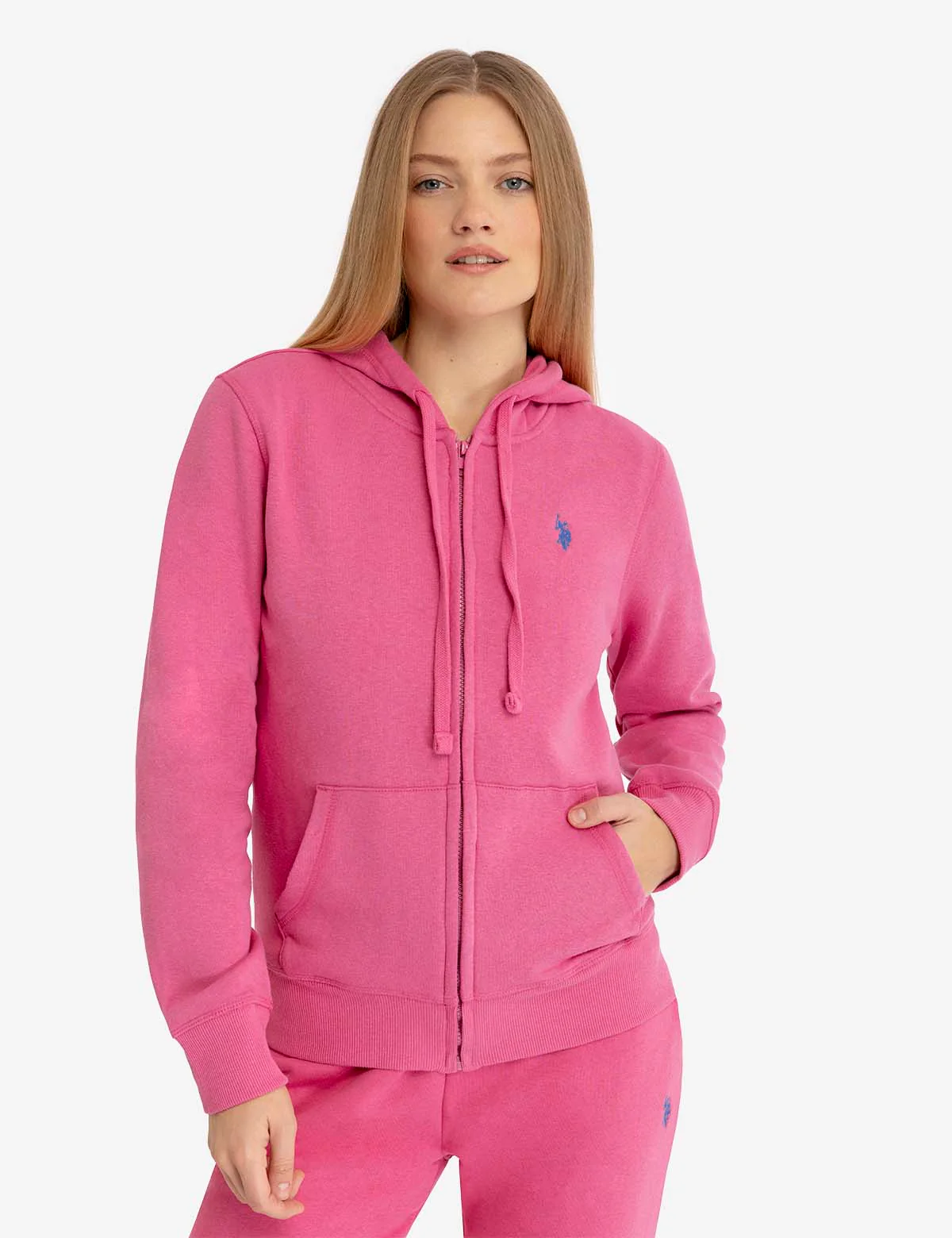 FLEECE FULL ZIP LOGO HOODIE - Image 5