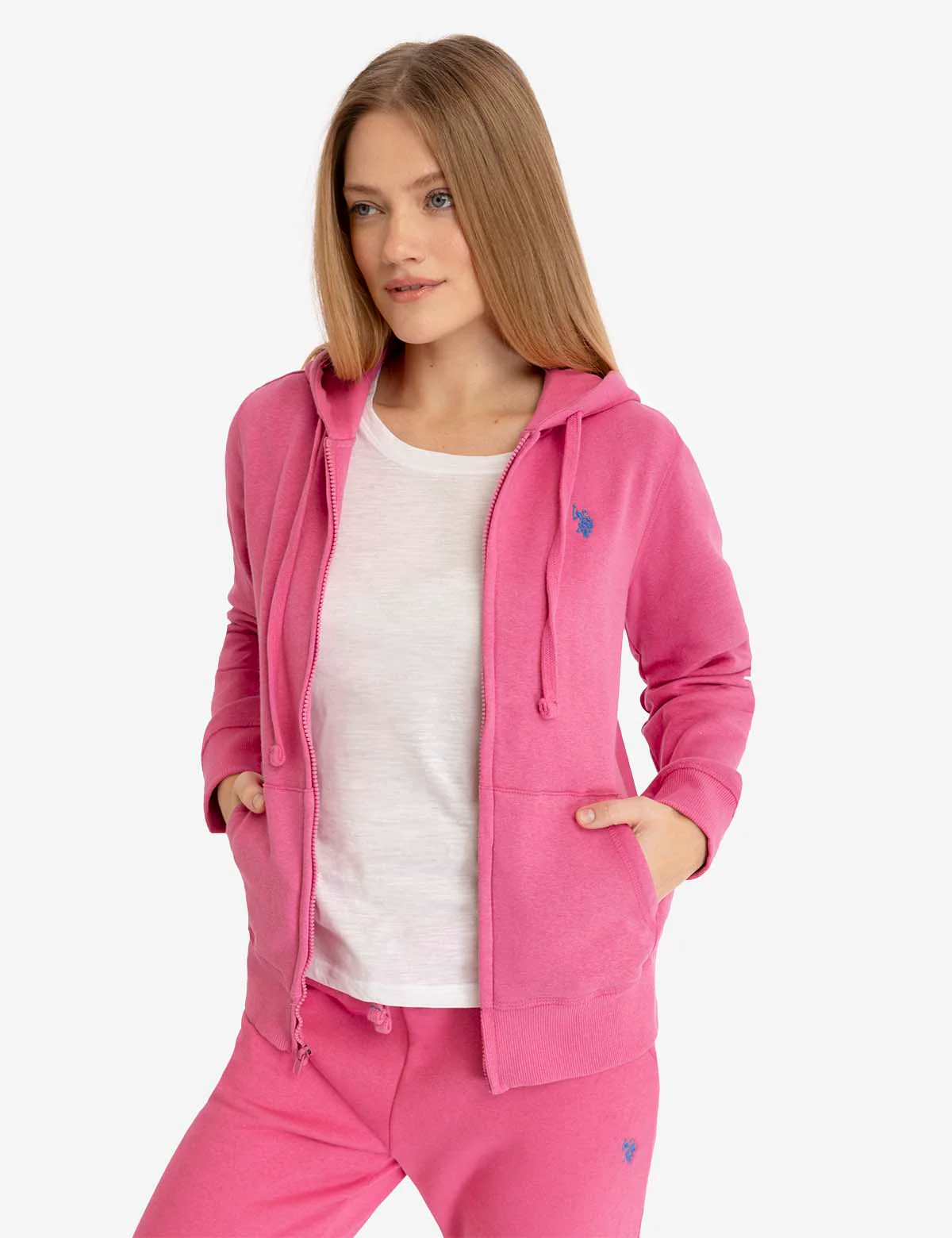 FLEECE FULL ZIP LOGO HOODIE - Image 8