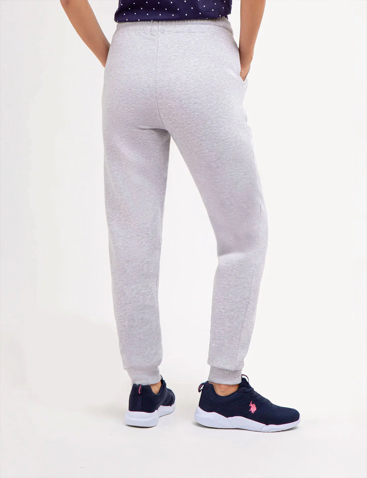 FLEECE HIGH WAISTED LOGO JOGGER - Image 3