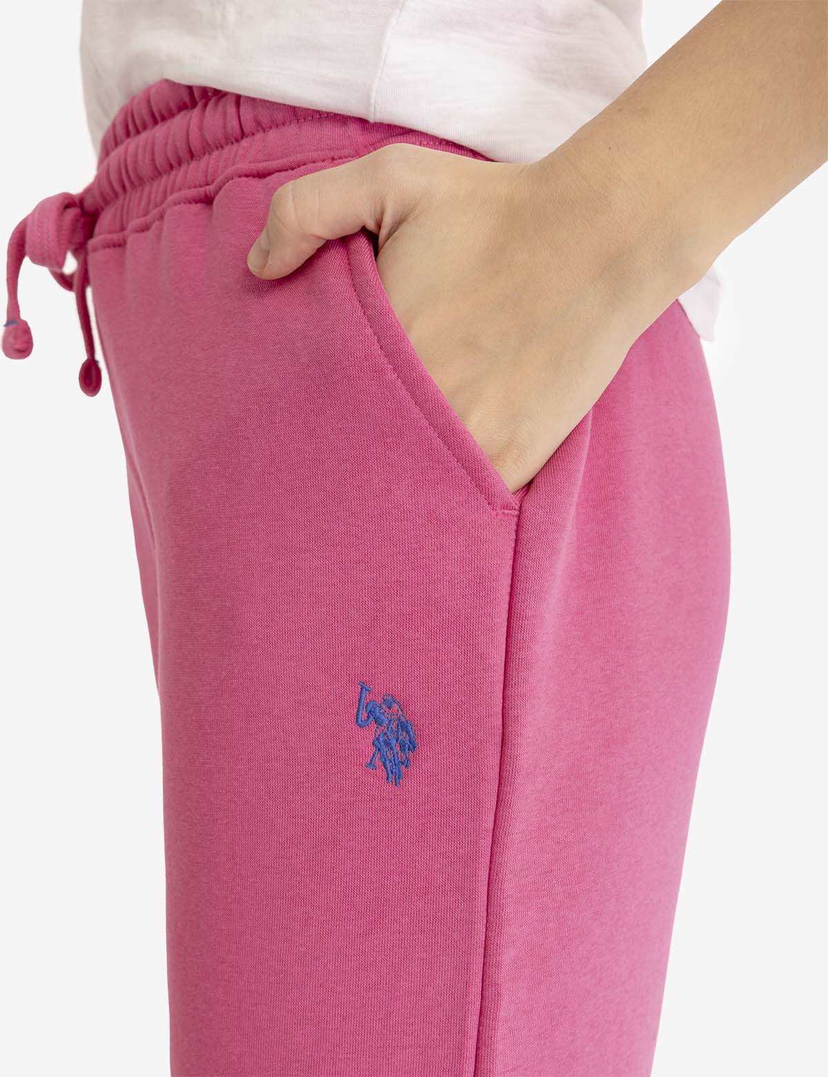 FLEECE HIGH WAISTED LOGO JOGGER - Image 8
