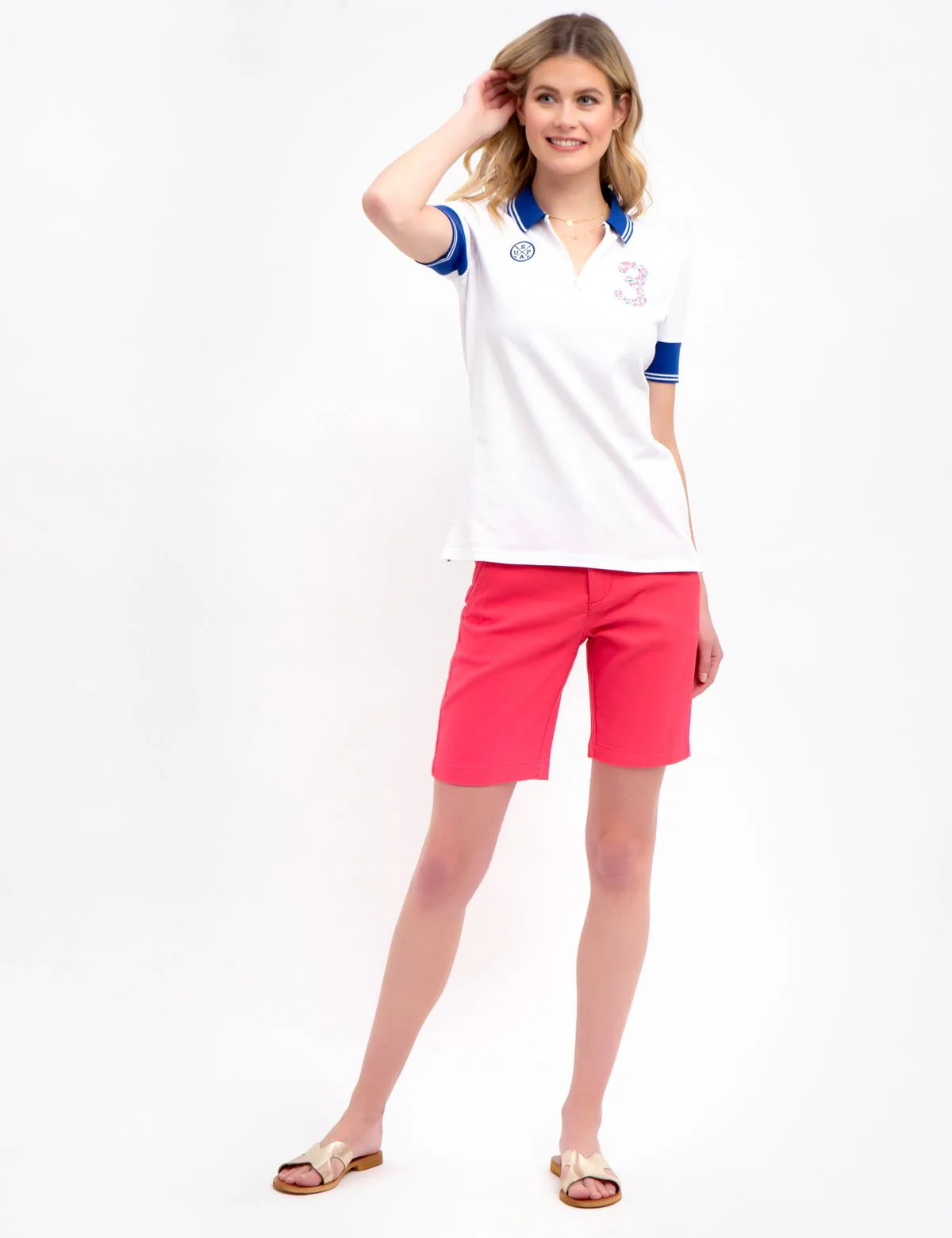 FLORAL ZIP POLO SHIRT - Image 5