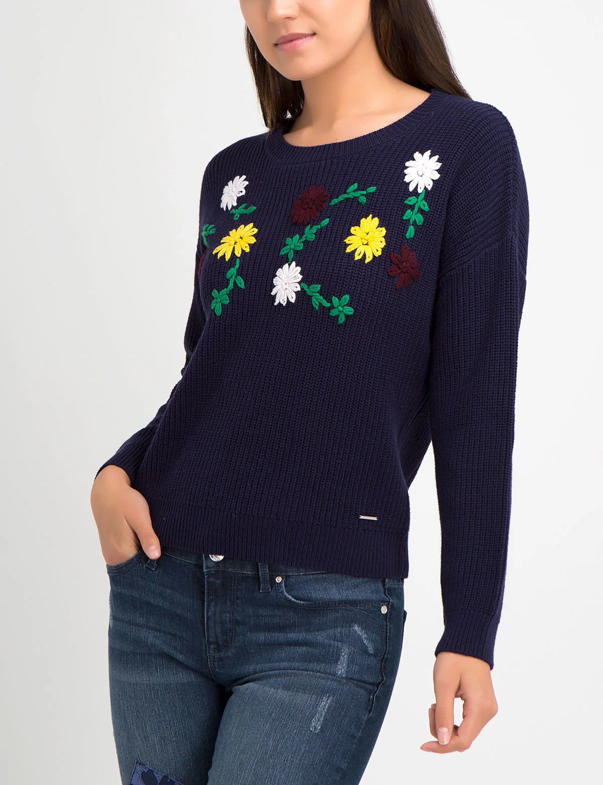 FLORAL EMBROIDERED SWEATER - Image 10