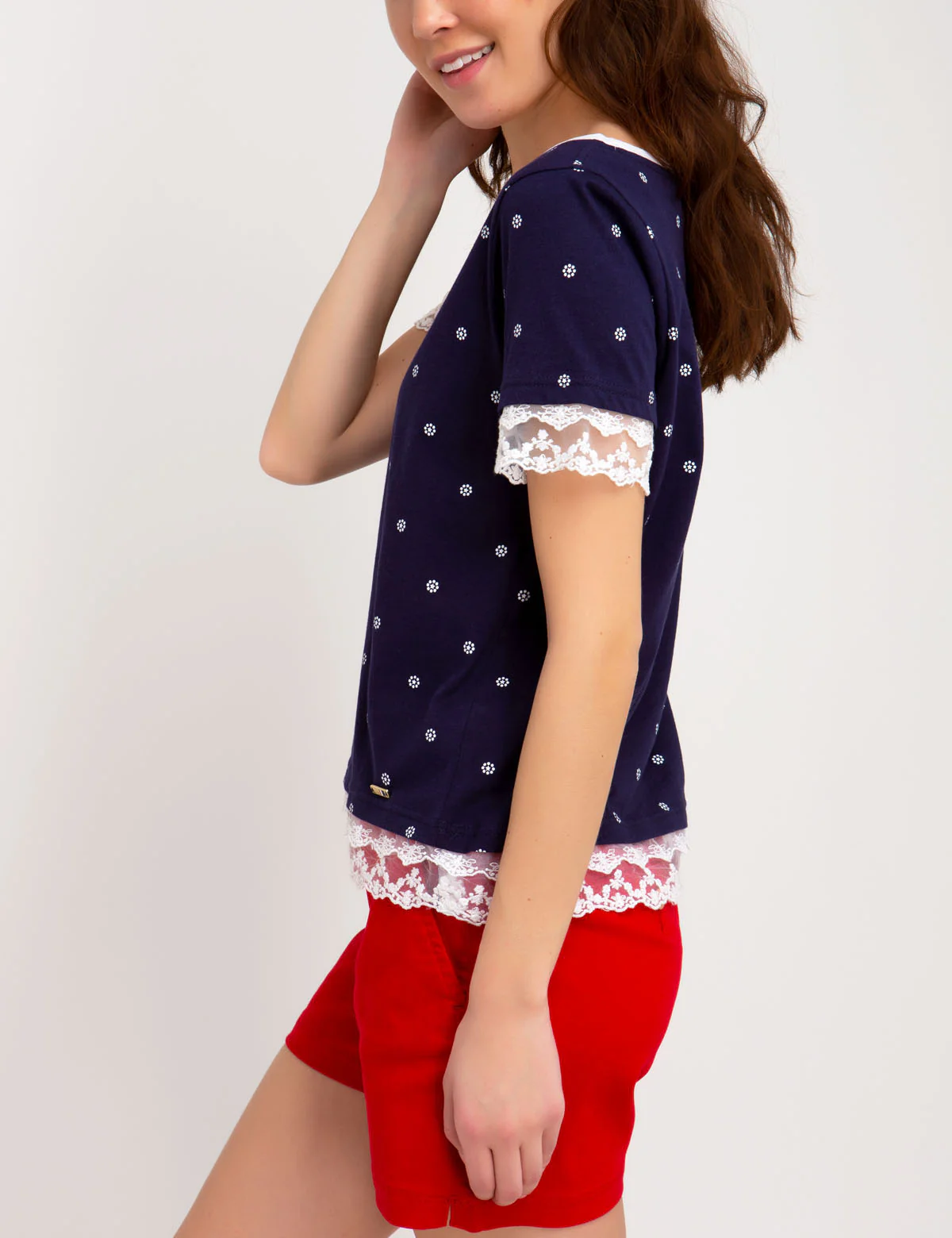 FLORAL LACE TRIM TOP - Image 10