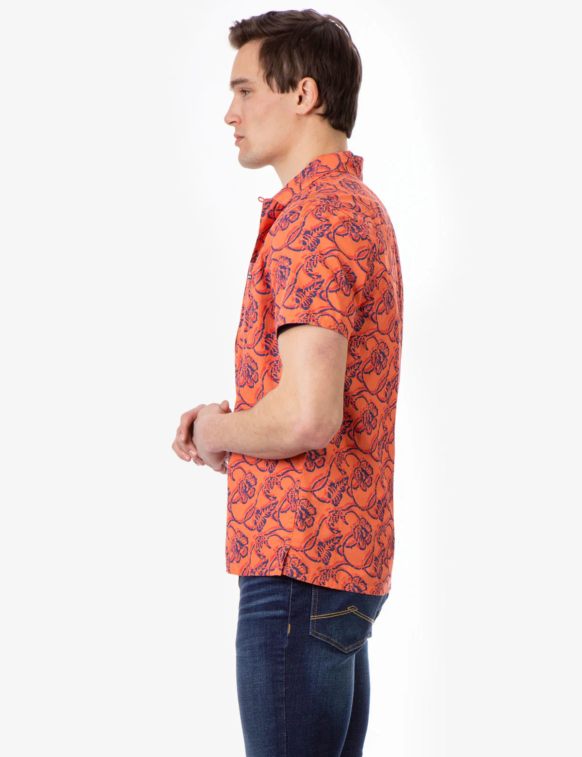 FLORAL POPLIN SHORT SLEEVE SHIRT - Image 3