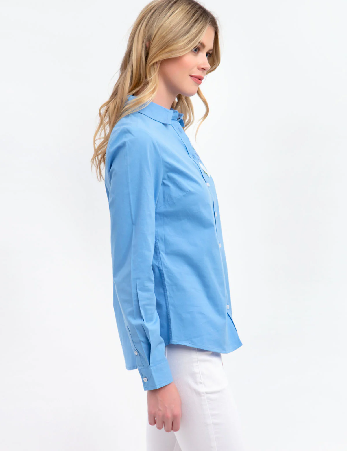 FLORAL POPLIN TOP - Image 13
