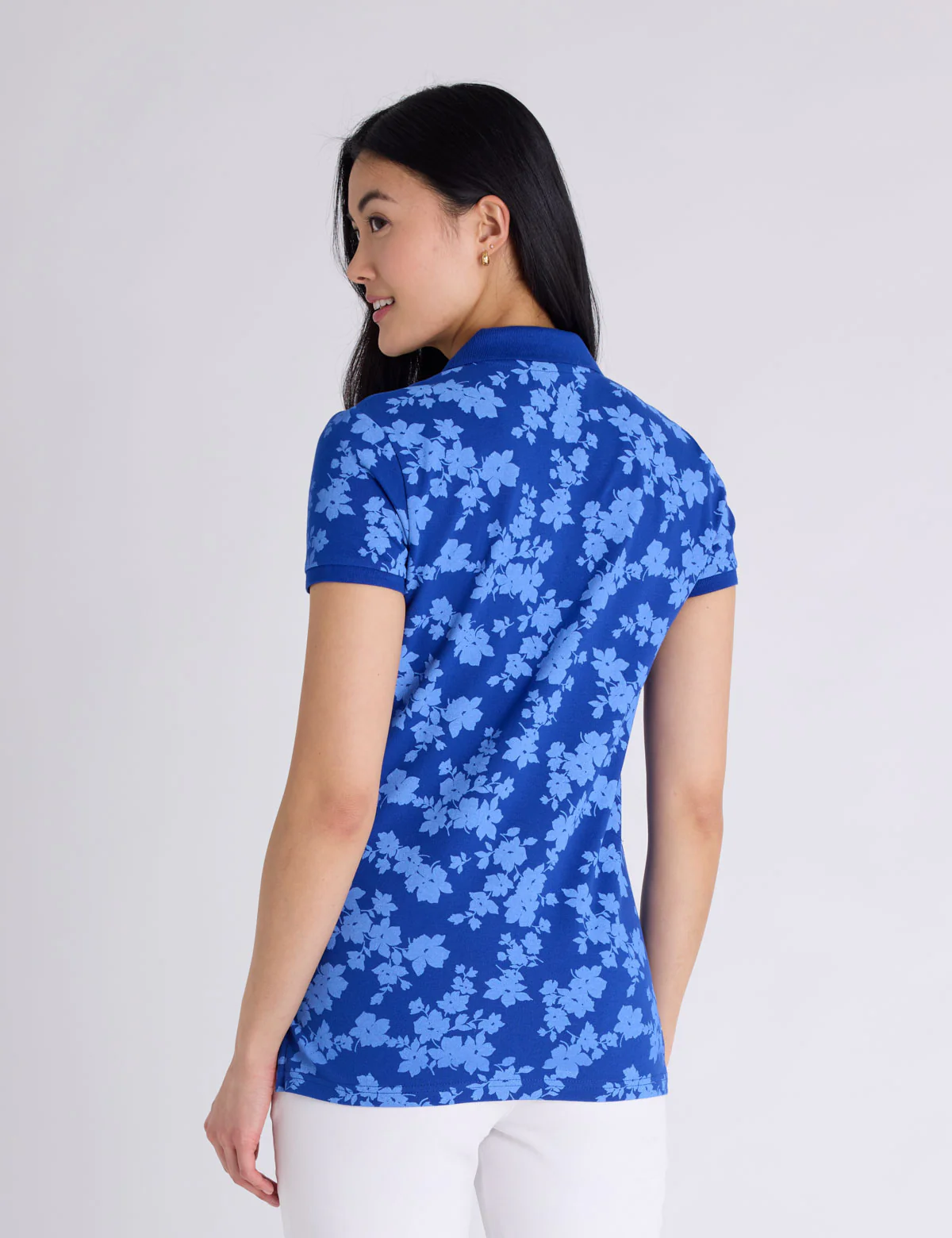 FLORAL PRINT POLO SHIRT - Image 3