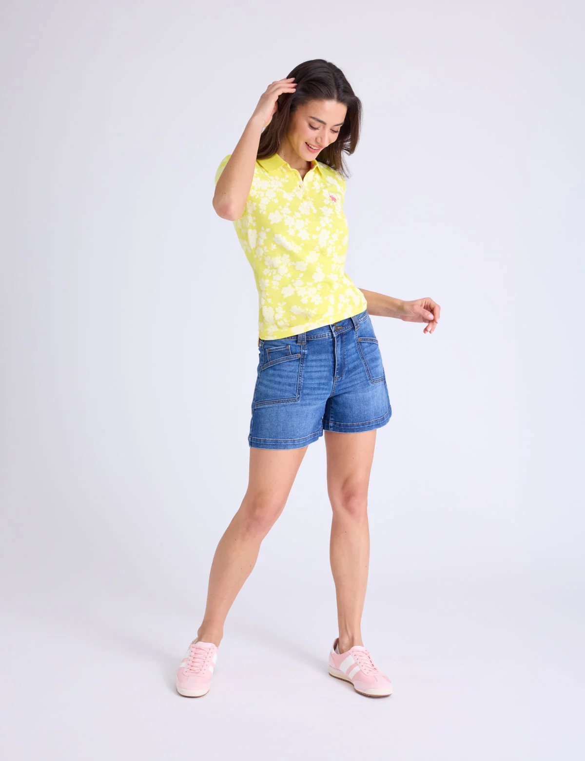 FLORAL PRINT POLO SHIRT - Image 5