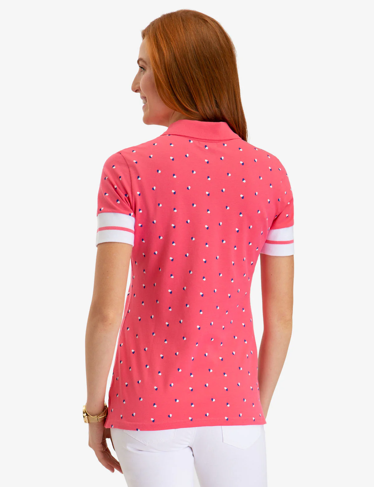 FLORAL PRINT RIB SLEEVE POLO SHIRT - Image 8