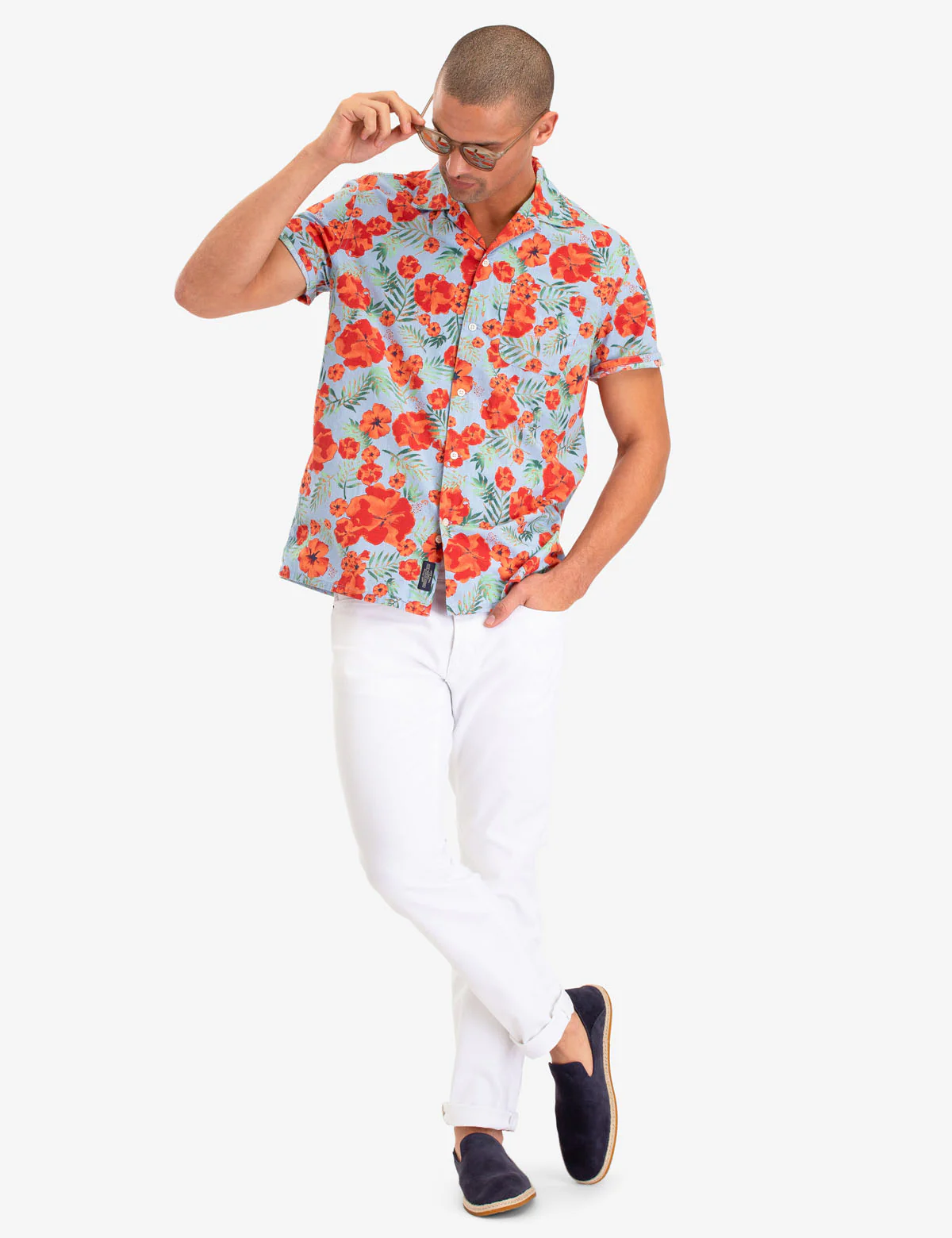 FLORAL PRINT CAMP SHIRT - Image 2