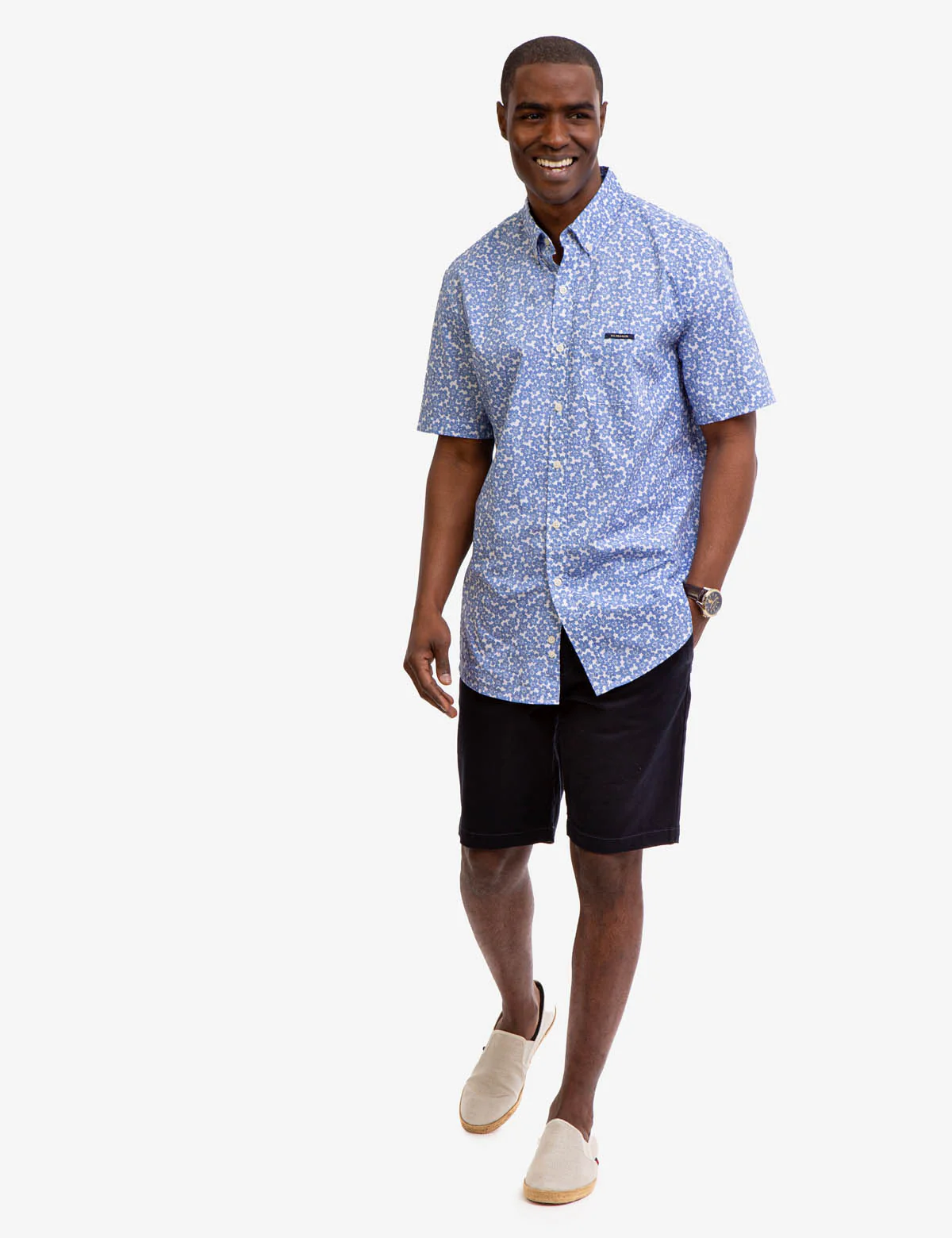 FLORAL PRINT SLUB POPLIN SHIRT - Image 2