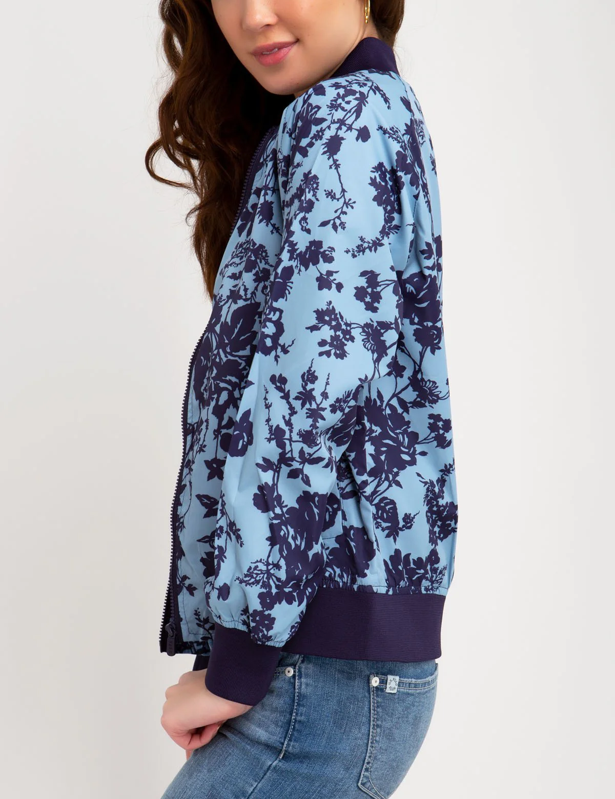FLORAL PRINTED BOMBER - Image 7