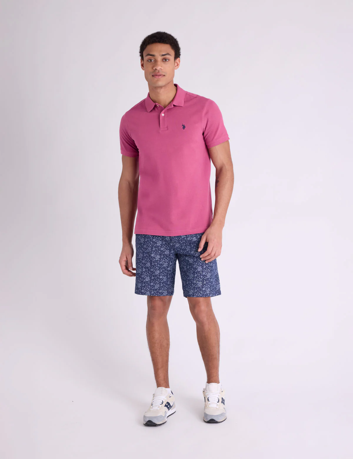 FLORAL SLUB CANVAS MASON SHORTS - Image 2