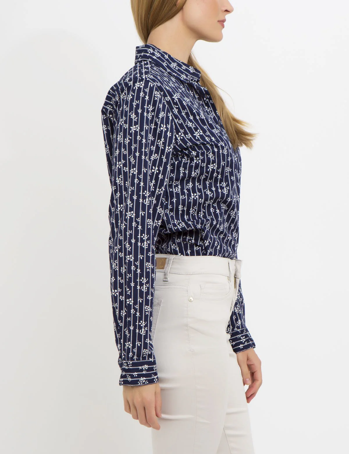FLORAL STRIPED POPLIN SHIRT - Image 11
