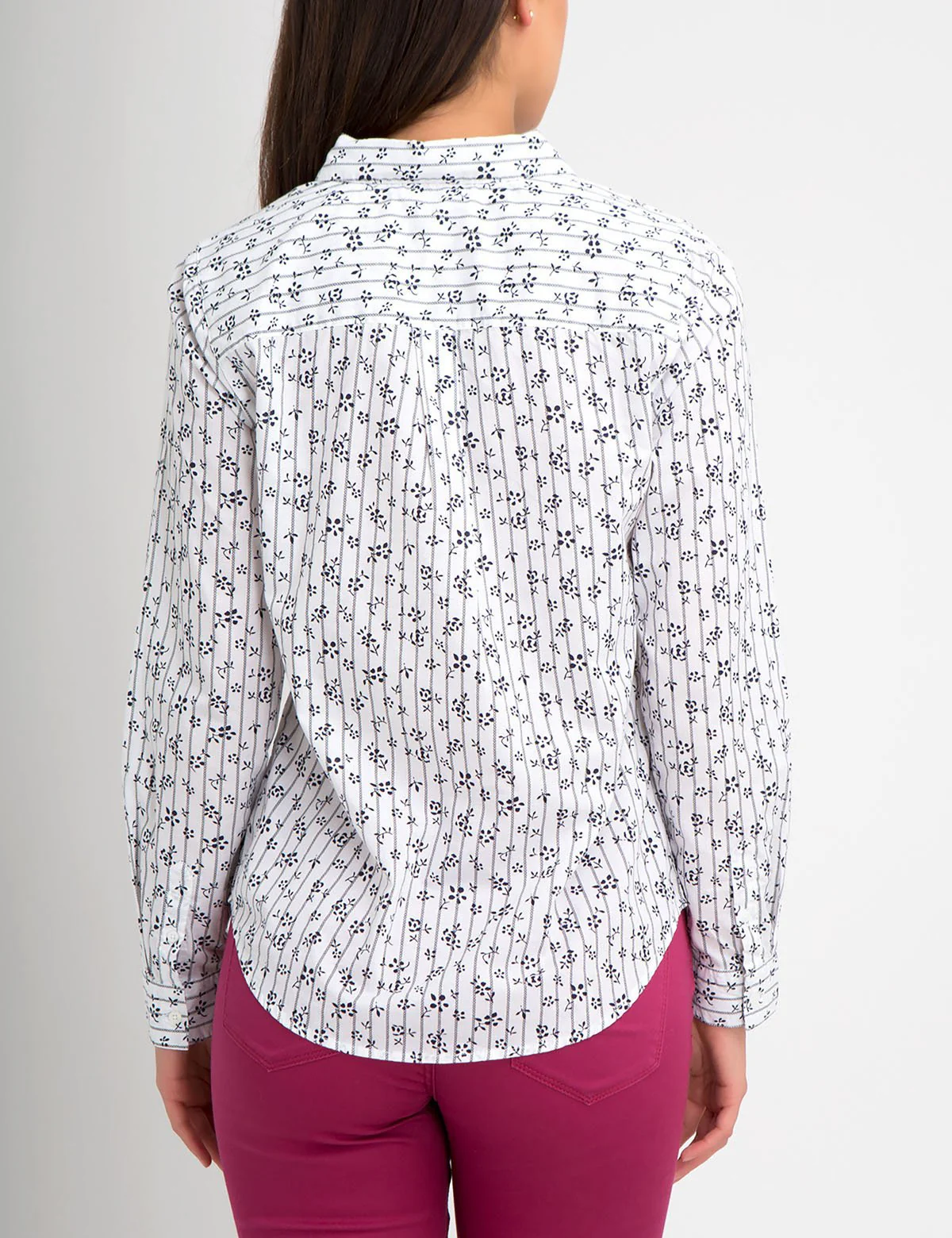 FLORAL STRIPED POPLIN SHIRT - Image 15