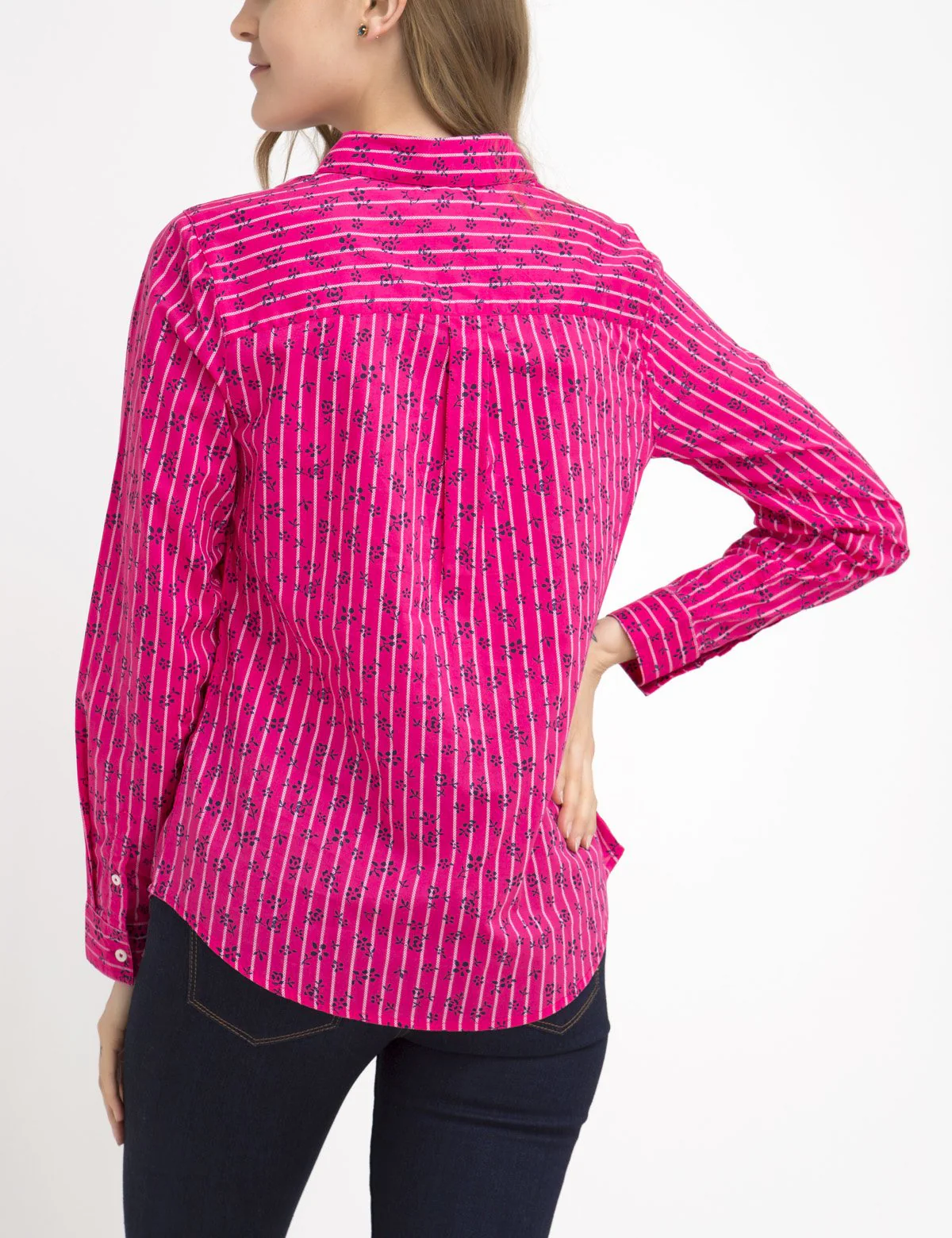 FLORAL STRIPED POPLIN SHIRT - Image 18
