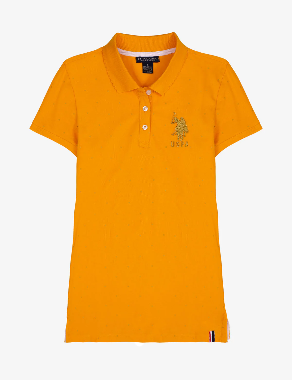 FOIL DOT SCALLOP COLLAR POLO SHIRT - Image 2