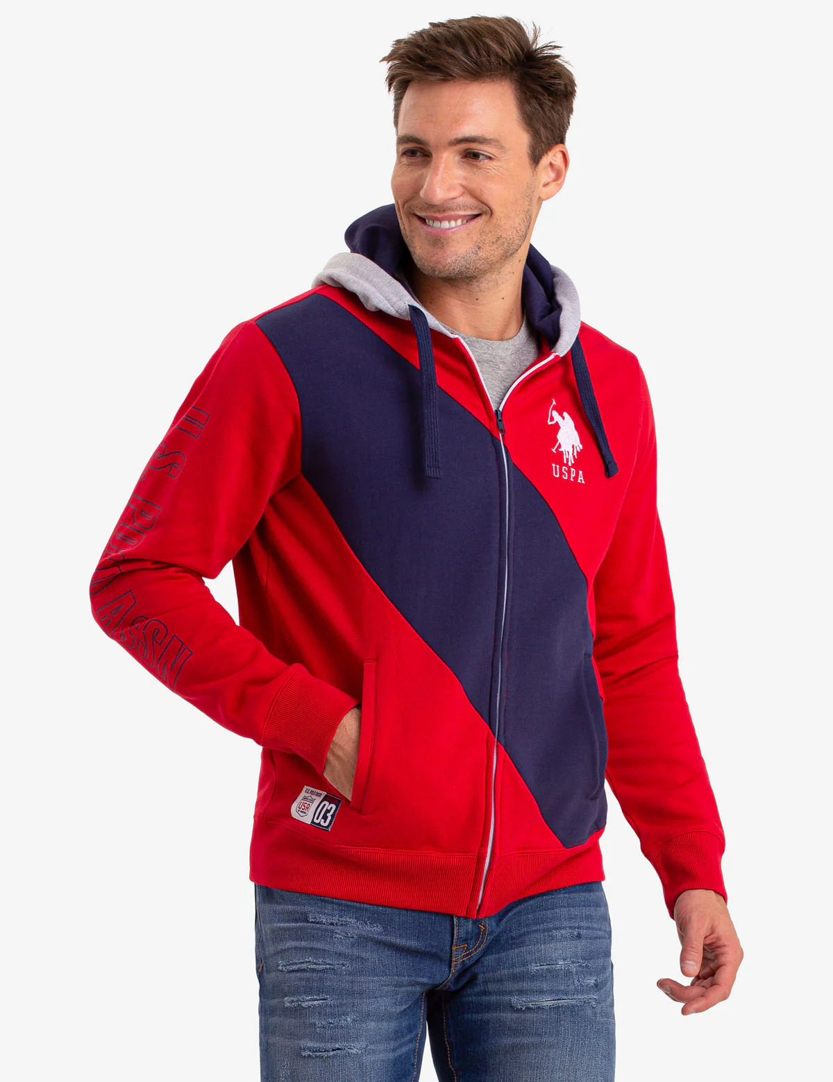 FRECH TERRY COLORBLOCK HOODIE