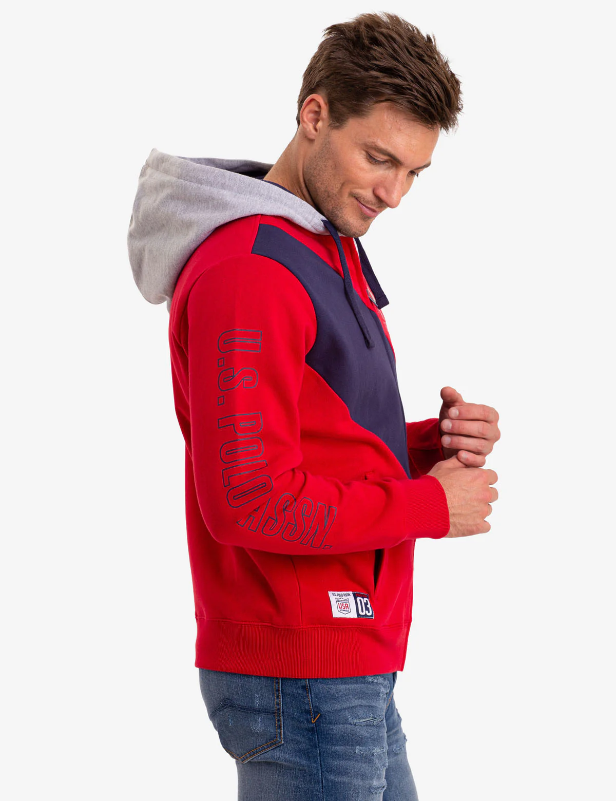 FRECH TERRY COLORBLOCK HOODIE - Image 3