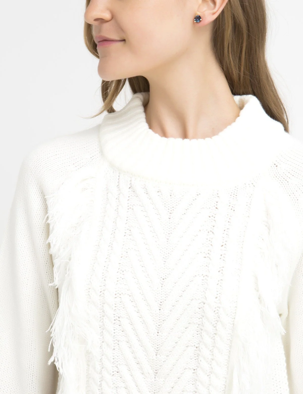 FRINGE MOCK NECK SWEATER - Image 3