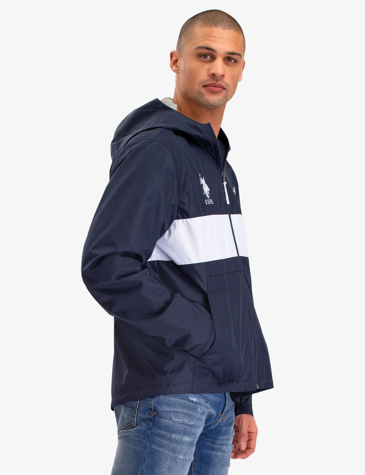 FULL ZIP COLORBLOCK WINDBREAKER - Image 3