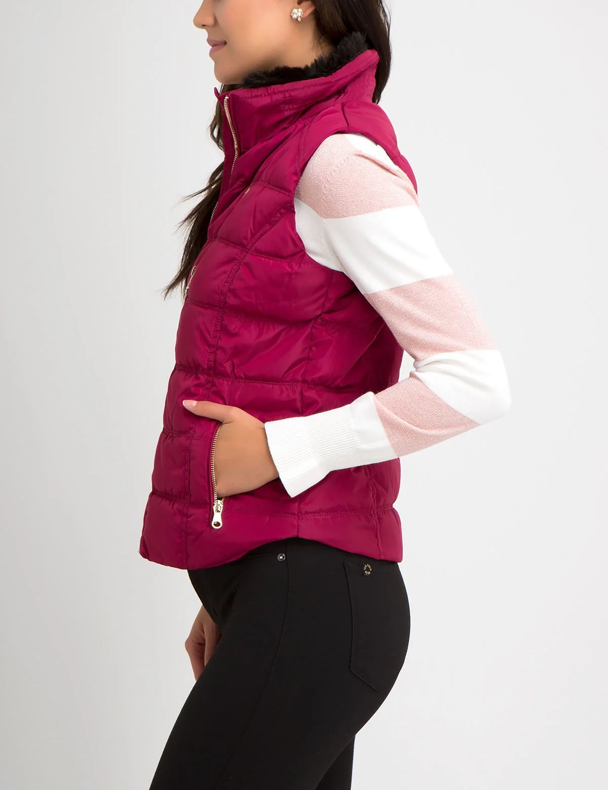 FUR COLLAR VEST - Image 10